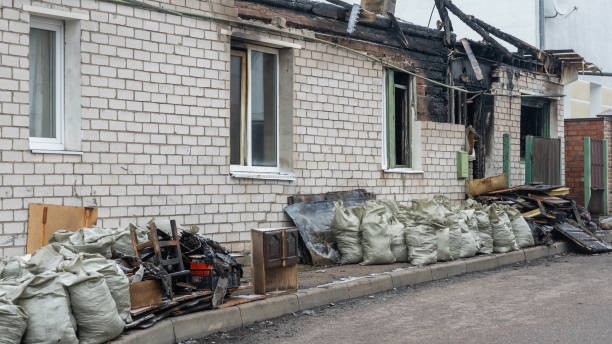 Professional Fire Damage Repair technician working in Medford, WI